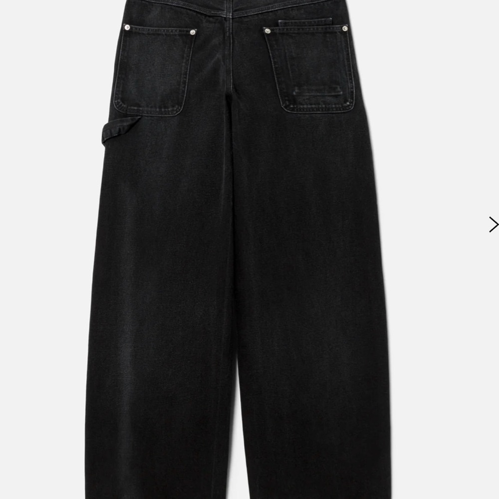 Re/Done Black Flare Wide Leg Jeans High-Waisted